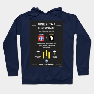 D Day Landing 80th Anniversary 1944 Normandy Hoodie